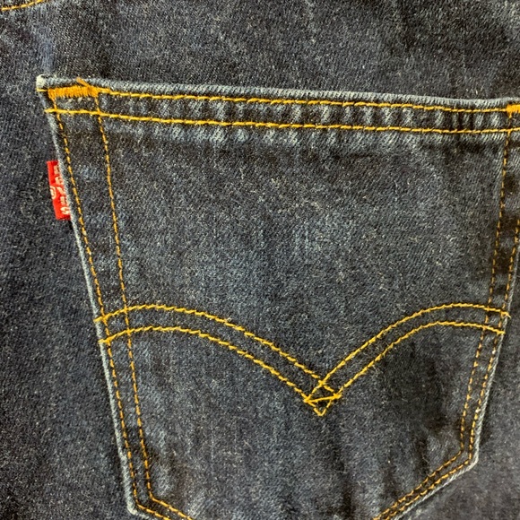 Levi's Men's Straight Jeans - Dark Blue - Picture 5 of 8